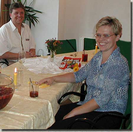 Susanne mit ihrem Papa